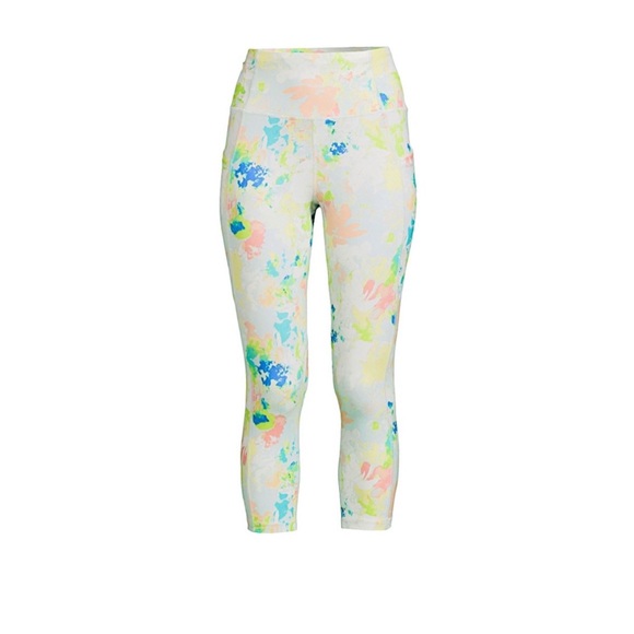 Avia Multicolored Garden Eve Cropped Active Plus Legging sz: XXXL - Picture 4 of 5